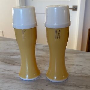 Vintage Crown Ware Ketchup & Mustard. So cute - will look great on your table